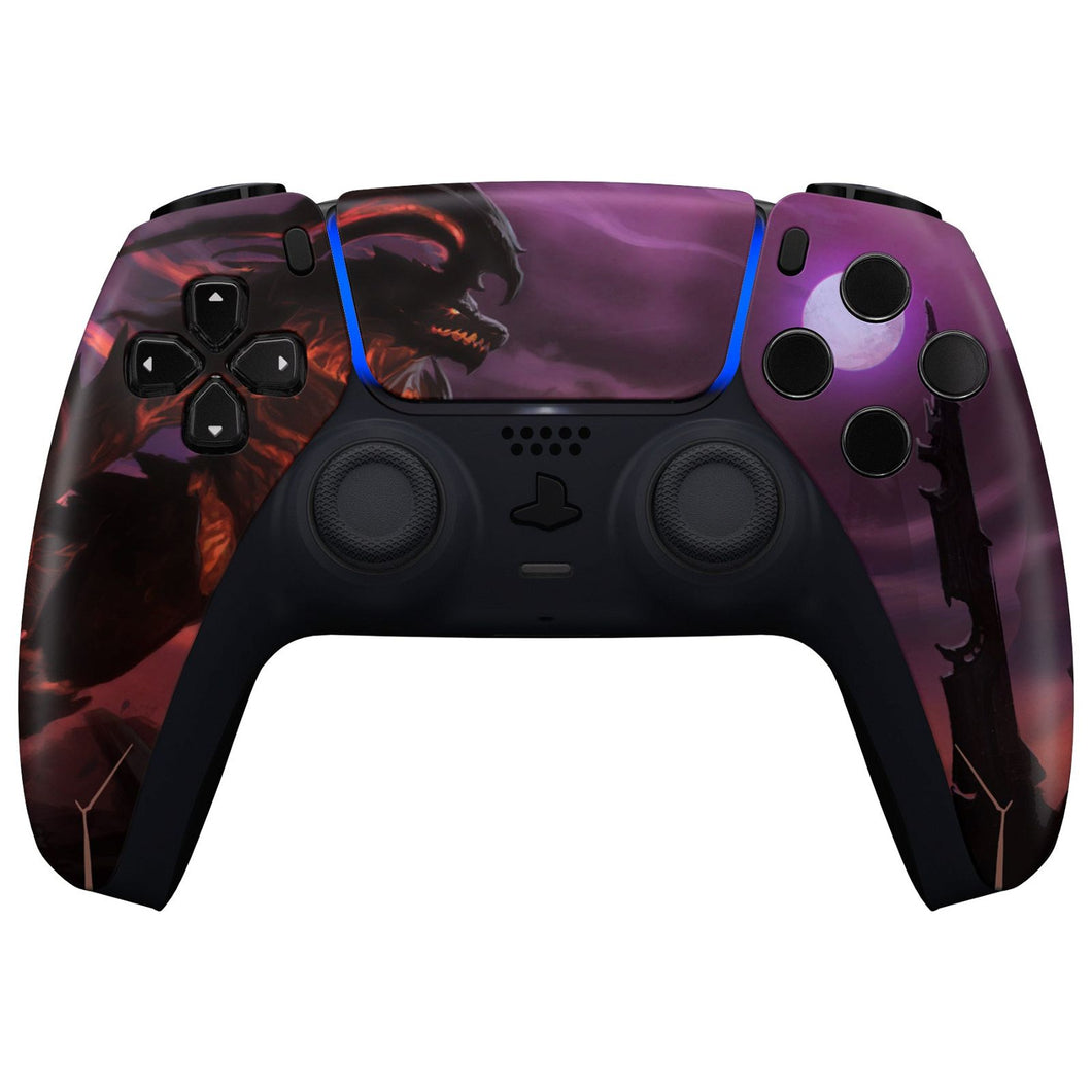 Dragon King Front Shell With Touchpad Compatible With PS5 Controller BDM-010 & BDM-020 & BDM-030 & BDM-040 - ZPFR006G3WS - Extremerate Wholesale