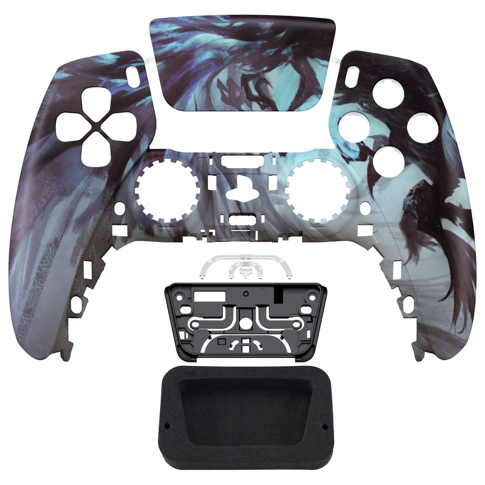 Dragon Whisper Front Shell With Touchpad Compatible With PS5 Controller  BDM-010/020/030/040/050 - ZPFR008G3WS