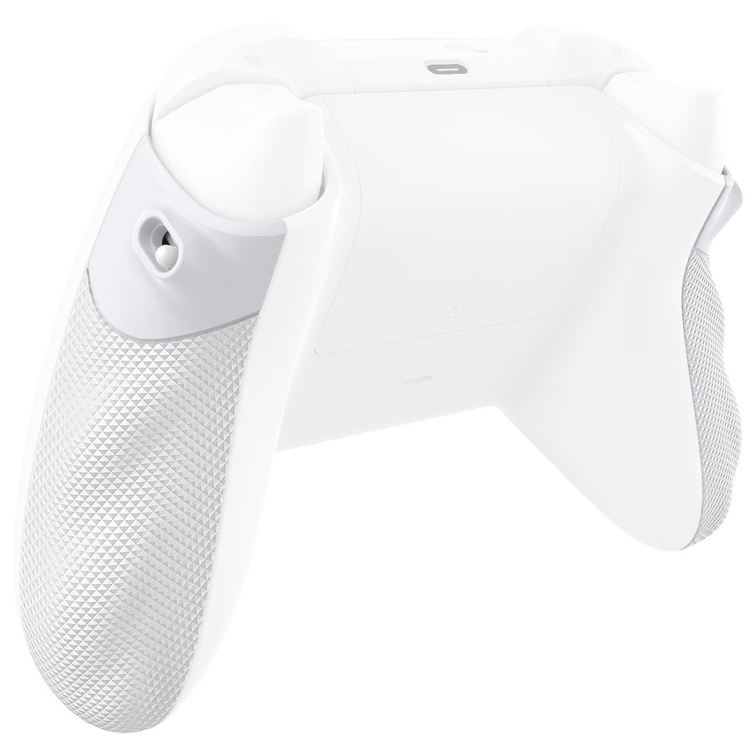 Frosted White Flexor Diamond Textured Side Rails Grips Ergonomic Trigger Stop Kit For Xbox Series X/S Controller-PX3Q3013WS