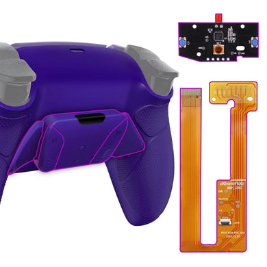 Galactic Purple Rubberized Grip Remappable Rise4 Remap Kit For PS5 Controller BDM-030 & BDM-040 - YPFU6007G3 - Extremerate Wholesale