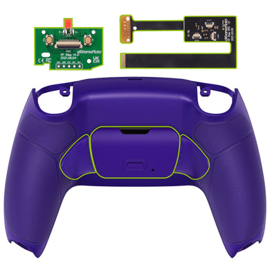 Galactic Purple Rubberized Grip Remappable Rise 2.0 Remap Kit With Upgrade Board + Redesigned Back Shell + Back Buttons Compatible With PS5 Controller BDM-010 & BDM-020 - XPFU6007 - Extremerate Wholesale