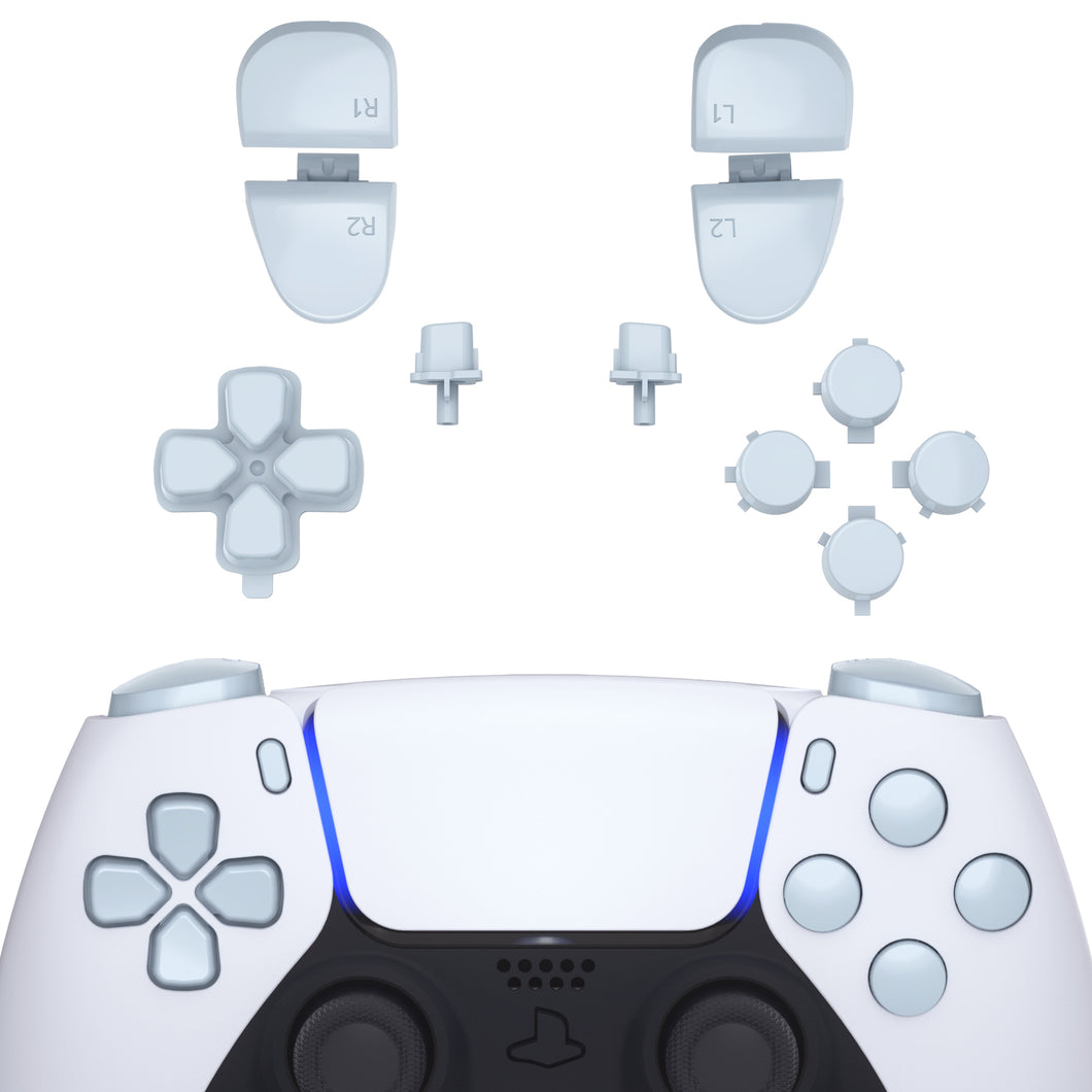 Glossy Celadon Green 11in1 Button Kits Compatible With PS5 Controller BDM-030/040/050 - JPF1049G3WS