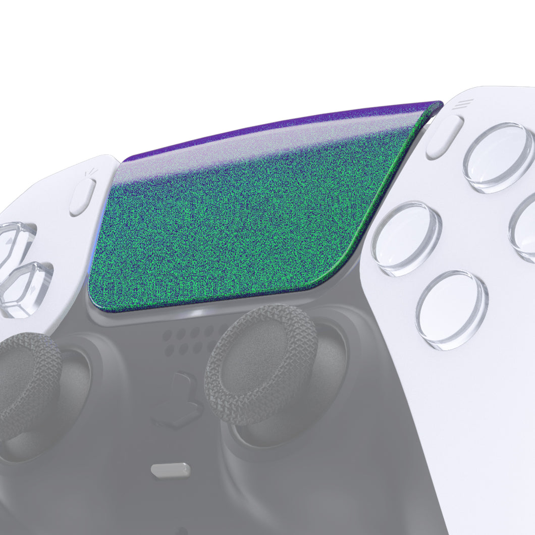Glossy Chameleon Green Purple Touchpad Compatible With PS5 Controller BDM-010 & BDM-020 & BDM-030 & BDM-040 - JPF4002G3WS