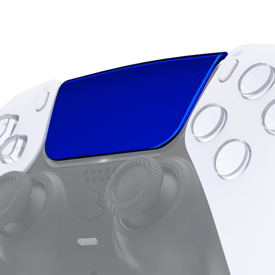 Glossy Chrome Blue Touchpad Compatible With PS5 Controller BDM-010 & BDM-020 & BDM-030 & BDM-040 - JPF4048G3WS