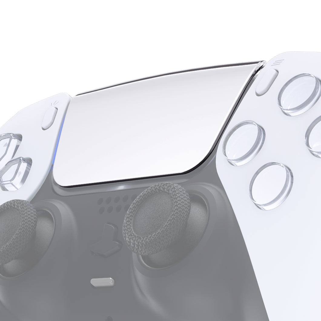 Glossy Chrome Silver Touchpad Compatible With PS5 Controller BDM-010 & BDM-020 & BDM-030 & BDM-040 - JPF4046G3WS