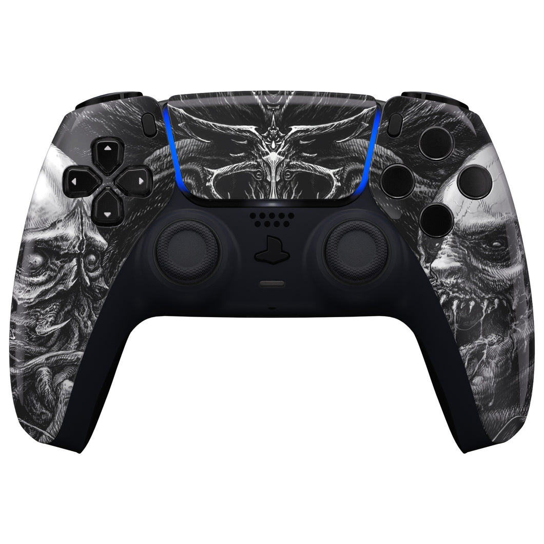 Glossy Zombies Front Shell With Touchpad Compatible With PS5 Controller BDM-010 & BDM-020 & BDM-030 & BDM-040 - ZPFT1089G3WS