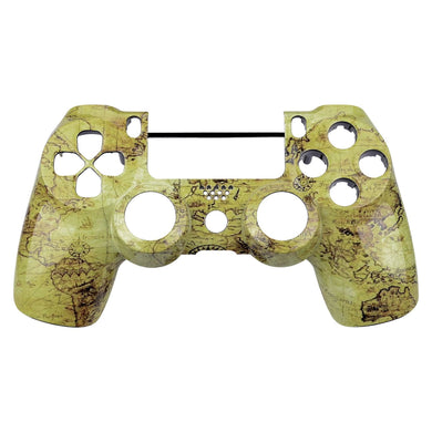 Glossy Ancient Map Front Shell Compatible With PS4 Gen2 Controller-SP4FT28WS - Extremerate Wholesale