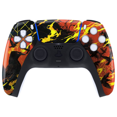 Glossy Blood Moon Raven Front Shell With Touchpad Compatible With PS5 Controller BDM-010 & BDM-020 & BDM-030 & BDM-040 - ZPFT1016G3WS - Extremerate Wholesale