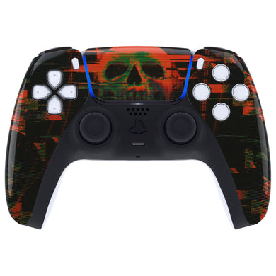 Glossy Blurred Screaming Skull Front Shell With Touchpad Compatible With PS5 Controller- BDM-010 & BDM-020 & BDM-030 & BDM-040 - ZPFT1065G3WS - Extremerate Wholesale