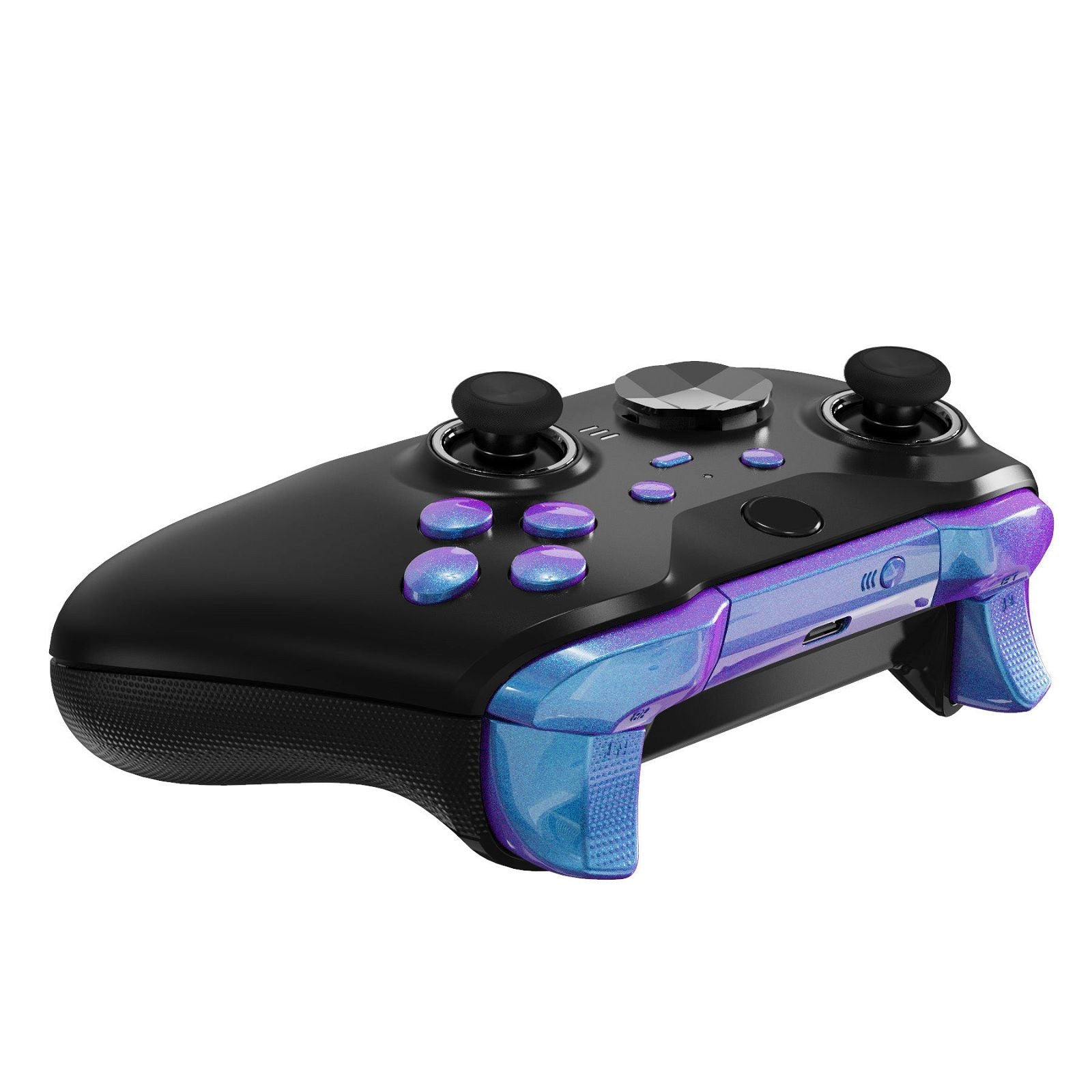 Glossy Chameleon Blue Purple 12in1 Button Kits For Xbox One-Elite2