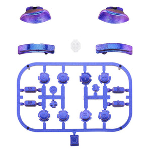Glossy Chameleon Blue Purple 21in1 Button Kits For NS Switch Joycon & OLED Joycon-AJ201WS - Extremerate Wholesale