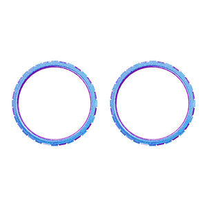 Glossy Chameleon Blue Purple Accent Rings Compatible With PS5 Controller-JPF5001WS - Extremerate Wholesale