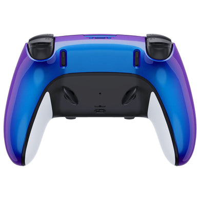 Glossy Chameleon Blue Purple Back Shell Compatible With PS5 Edge Controller - DQZEGP008WS - Extremerate Wholesale