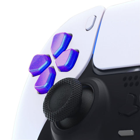 Glossy Chameleon Blue Purple Ergonomic Split D-pad Direction Buttons ...