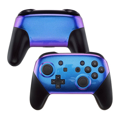Glossy Chameleon Blue Purple Front Back Shells For NS Pro Controller-MRP301WS - Extremerate Wholesale