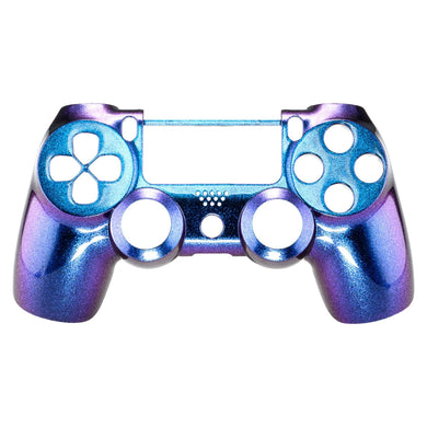 Glossy Chameleon Blue Purple Front Shell Compatible With PS4 Gen2 Controller-SP4FP01WS - Extremerate Wholesale
