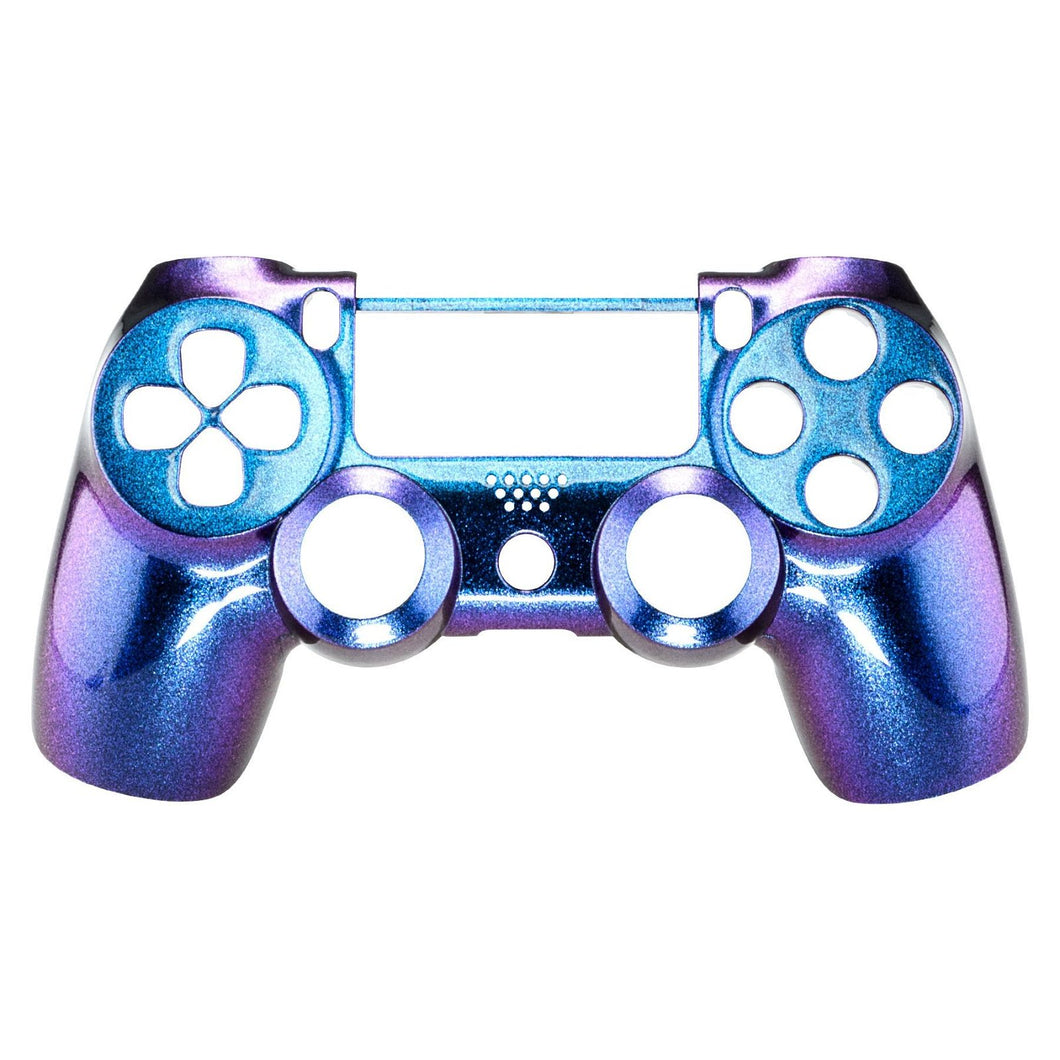 Glossy Chameleon Blue Purple Front Shell Compatible With PS4 Gen2 Controller-SP4FP01WS - Extremerate Wholesale