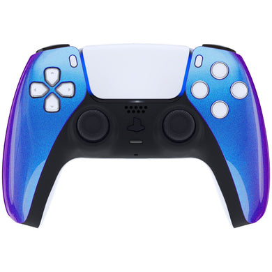 Glossy Chameleon Blue Purple Front Shell Compatible With PS5 Controller-MPFP3001WS - Extremerate Wholesale