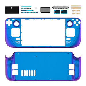 Glossy Chameleon Blue Purple Full Set Shell For Steam Deck LCD Console - QESDP004WS - Extremerate Wholesale