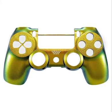 Glossy Chameleon Gold Green Front Shell Compatible With PS4 Gen2 Controller-SP4FP02WS - Extremerate Wholesale