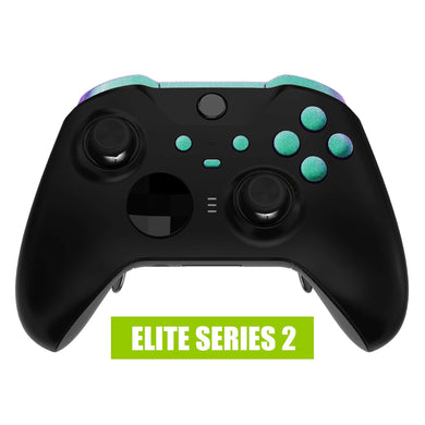 Glossy Chameleon Green Purple 12in1 Button Kits For Xbox One-Elite2 Controller-IL102WS - Extremerate Wholesale