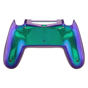 Glossy Chameleon Green Purple Back Shell Compatible With PS4 Gen2 Controller-SP4BP02WS - Extremerate Wholesale