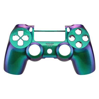 Glossy Chameleon Green Purple Front Shell Compatible With PS4 Gen2 Controller-SP4FP12WS - Extremerate Wholesale