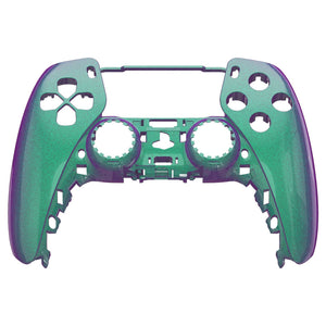 Glossy Chameleon Green Purple Front Shell Compatible With PS5 Controller-MPFP3002WS - Extremerate Wholesale