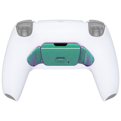Glossy Chameleon Green Purple Replacement Redesigned K1 K2 Back Button Housing Shell Compatible With PS5 Controller Extremerate Rise Remap Kit-WPFP3002 - Extremerate Wholesale