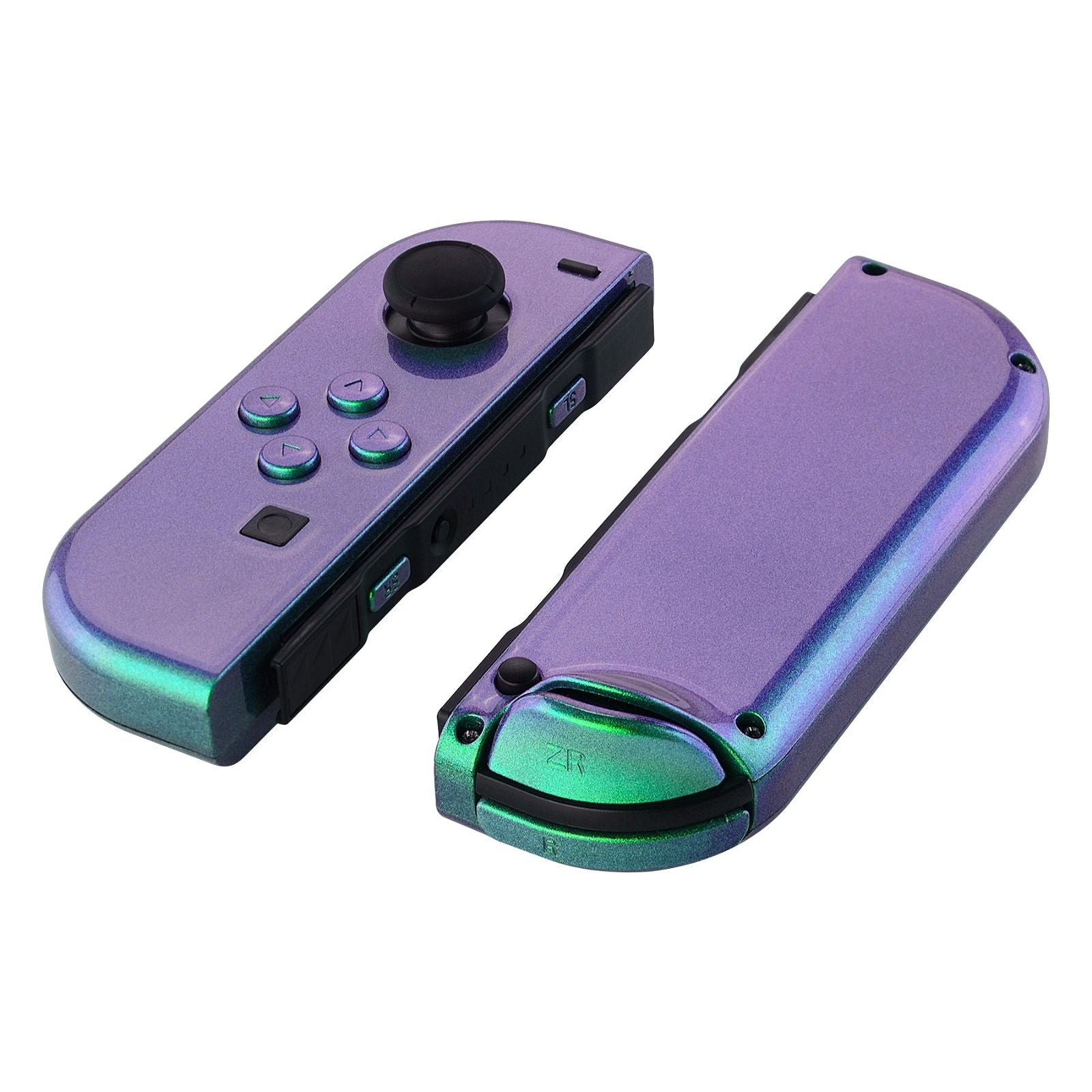 Glossy Chameleon Green Purple Replacement Shells For Joycon of NS