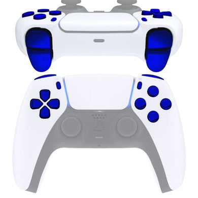 Glossy Chrome Blue 11in1 Button Kits Compatible With PS5 Controller BDM-010 & BDM-020 - JPF2004G2WS - Extremerate Wholesale