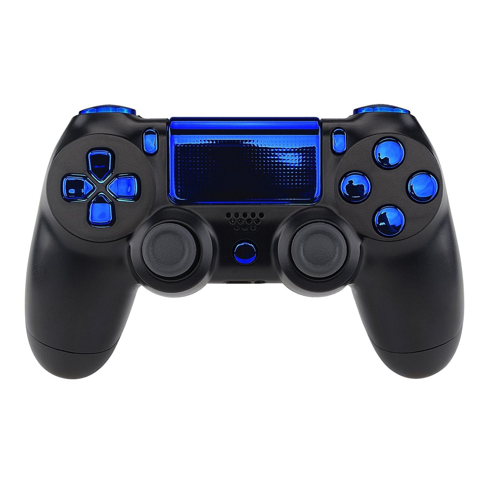 Glossy Chrome Blue 13in1 Button Kits Compatible With PS4 Gen2  Controller-SP4J0416WS