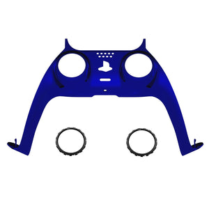 Glossy Chrome Blue Decorative Trim Shell With Accent Rings Compatible With PS5 Controller-GPFD4004WS - Extremerate Wholesale
