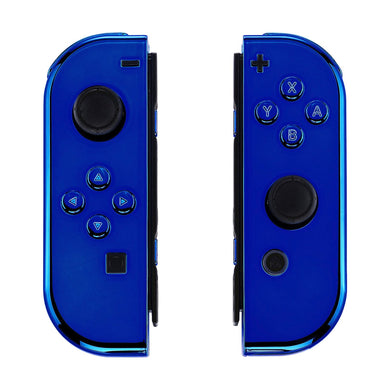 Glossy Chrome Blue Shells For NS Switch Joycon & OLED Joycon-CD404WS - Extremerate Wholesale