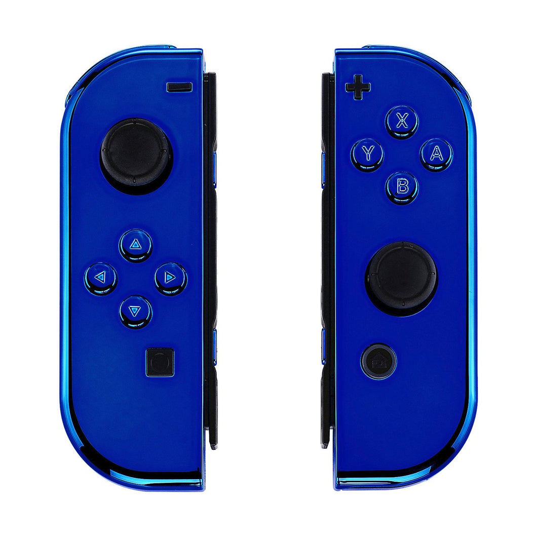 Glossy Chrome Blue Shells For NS Switch Joycon & OLED Joycon-CD404WS - Extremerate Wholesale
