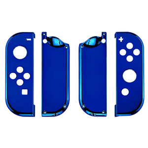 Glossy Chrome Blue Shells For NS Switch Joycon & OLED Joycon-CD404WS - Extremerate Wholesale