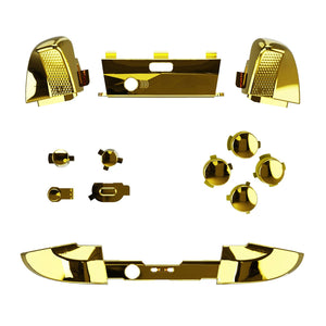 Glossy Chrome Gold 12in1 Button Kits For Xbox One-Elite2 Controller-IL201WS - Extremerate Wholesale