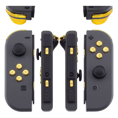 Glossy Chrome Gold 21in1 Button Kits For NS Switch Joycon & OLED Joycon-AJ301WS - Extremerate Wholesale