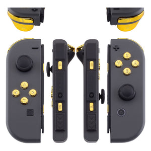 Glossy Chrome Gold 21in1 Button Kits For NS Switch Joycon & OLED Joycon-AJ301WS - Extremerate Wholesale