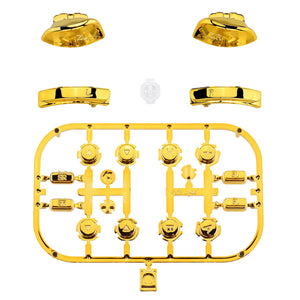 Glossy Chrome Gold 21in1 Button Kits For NS Switch Joycon & OLED Joycon-AJ301WS - Extremerate Wholesale