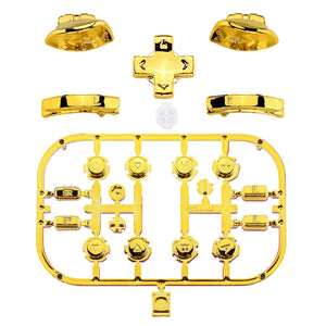 Glossy Chrome Gold 22in1 Button Kits For NS Switch Joycon & OLED Joycon Dpad Controller-BZD401WS - Extremerate Wholesale