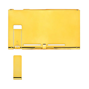 Glossy Chrome Gold Backplate With Kickstand For NS Console-ZD401WS - Extremerate Wholesale
