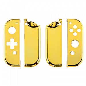 Glossy Chrome Gold Shells For NS Switch Joycon & OLED Joycon Dpad Version-JZD401WS - Extremerate Wholesale