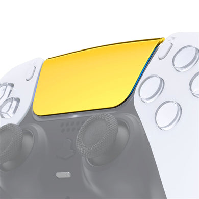 Glossy Chrome Gold Touchpad Compatible With PS5 Controller BDM-010 & BDM-020 & BDM-030 & BDM-040 - JPF4045G3WS - Extremerate Wholesale