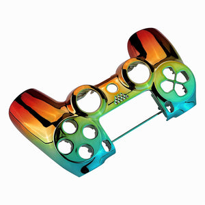 Glossy Chrome Gradient Green Gold Red Front Shell Compatible With PS4 Gen2 Controller-SP4FD10WS - Extremerate Wholesale