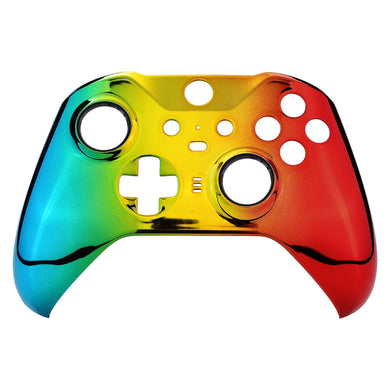 Glossy Chrome Gradient Green Gold Red Front Shell For Xbox One-Elite2 Controller-ELD409WS - Extremerate Wholesale