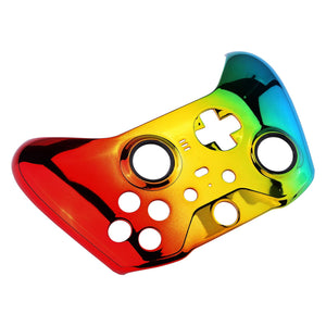 Glossy Chrome Gradient Green Gold Red Front Shell For Xbox One-Elite2 Controller-ELD409WS - Extremerate Wholesale