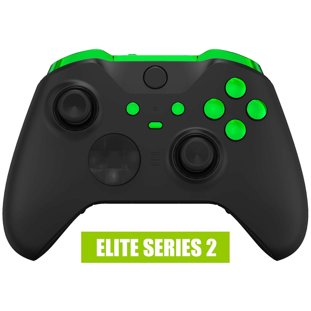 Glossy Chrome Green 12in1 Button Kits For Xbox One-Elite2 Controller-IL206WS - Extremerate Wholesale