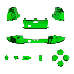 Glossy Chrome Green 12in1 Button Kits For Xbox One-Elite2 Controller-IL206WS - Extremerate Wholesale