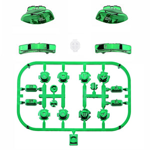 Glossy Chrome Green 21in1 Button Kits For NS Switch Joycon & OLED Joycon-AJ306WS - Extremerate Wholesale